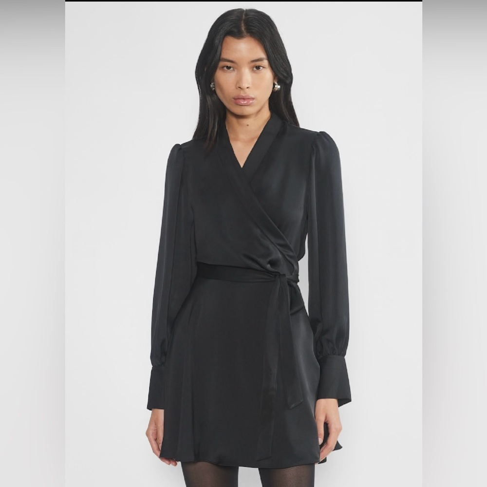 Aritzia Babaton Hyde Satin Mini Dress